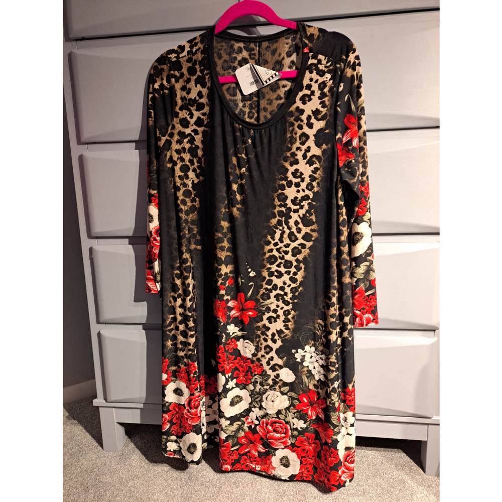Leopard Dress 2X